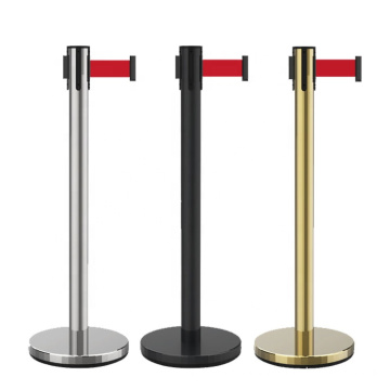 Jessubond Folding Hotel Railing Crowd Control Barrier Stanchion, Retractable Barrie/